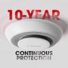 imageXSense 10 Years Battery Wireless Interconnected Combination Smoke and Carbon Monoxide Detector Alarm with Over 820 ft Transmission Range Large Silence Button XP01W 3Pack