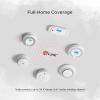 imageXSense 10Year Battery Combination Smoke Carbon Monoxide Alarm Detector with Large LCD Display Standalone Model 5PackRF Interconnected Model