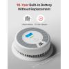 imageXSense 10Year Battery Combination Smoke Carbon Monoxide Alarm Detector with Large LCD Display Standalone Model 5PackRF Interconnected Model