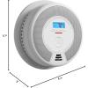 imageXSense 10Year Battery Combination Smoke Carbon Monoxide Alarm Detector with Large LCD Display Standalone Model 5PackRF Interconnected Model