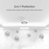 imageXSense 10Year Battery Combination Smoke Carbon Monoxide Alarm Detector with Large LCD Display Standalone Model 5PackStandalone Model