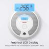 imageXSense 10Year Battery Combination Smoke Carbon Monoxide Alarm Detector with Large LCD Display Standalone Model 5PackStandalone Model