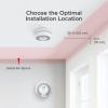 imageXSense 10Year Battery Combination Smoke Carbon Monoxide Alarm Detector with Large LCD Display Standalone Model 5PackStandalone Model