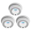imageXSense 10Year Battery Combination Smoke Carbon Monoxide Alarm Detector with Large LCD Display Standalone Model 5PackStandalone Model