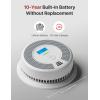 imageXSense 10Year Battery Combination Smoke Carbon Monoxide Alarm Detector with Large LCD Display Standalone Model 5PackStandalone Model