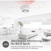 imageXSense 10Year Battery Combination Smoke Carbon Monoxide Alarm Detector with Large LCD Display Standalone Model 5PackStandalone Model