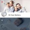 imageXSense 10Year Battery Combination Smoke Carbon Monoxide Alarm Detector with Large LCD Display Standalone Model 5PackStandalone Model
