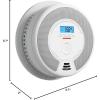 imageXSense 10Year Battery Combination Smoke Carbon Monoxide Alarm Detector with Large LCD Display Standalone Model 5PackStandalone Model