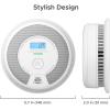 imageXSense 10Year Battery Combination Smoke Carbon Monoxide Alarm Detector with Large LCD Display Standalone Model 5PackStandalone Model