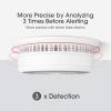 imageXSense 10Year Battery Combination Smoke Carbon Monoxide Alarm Detector with Large LCD Display Standalone Model 5PackStandalone Model