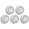 imageXSense 2in1 Smoke and Carbon Monoxide Detector Alarm Not Hardwired 10Year BatteryOperated Dual Sensor Fire ampamp CO Alarm SC06 3PackStandalone Model