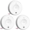 imageXSense AC Hardwired Combination Smoke and Carbon Monoxide Detector Hardwired Interconnected Smoke and CO Detector Alarm with Replaceable Battery Backup XP06 6PackAC Hardwired Model XP06
