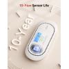 imageXSense Carbon Monoxide Detector Alarm with Digital LCD Display Replaceable Battery CO Alarm Detector with Peak Value Memory XC01R1Pack Interconnected Model