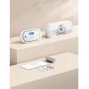 imageXSense Carbon Monoxide Detector Alarm with Digital LCD Display Replaceable Battery CO Alarm Detector with Peak Value Memory XC01R1Pack Interconnected Model