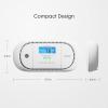imageXSense Carbon Monoxide Detector Alarm with Digital LCD Display Replaceable Battery CO Alarm Detector with Peak Value Memory XC01R1Pack Standalone Model