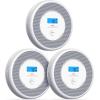 imageXSense Combination Smoke and Carbon Monoxide Detector with Voice Alerts Smoke Detector Carbon Monoxide Detector Combo with Replaceable Battery XP0ASR 5PackVoice Alert