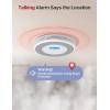imageXSense Combination Smoke and Carbon Monoxide Detector with Voice Location Interconnected Smoke Detector Carbon Monoxide Detector Combo with Base Station Included Model XP0AMR31Without Base Station