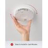 imageXSense Hardwired Combination Smoke and Carbon Monoxide Detector Hardwired Interconnected Smoke and CO Detector Alarm with Replaceable Battery Backup XP04 6PackAC Hardwired Model