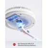 imageXSense Hardwired Combination Smoke and Carbon Monoxide Detector Hardwired Interconnected Smoke and CO Detector Alarm with Replaceable Battery Backup XP04 6PackAC Hardwired Model