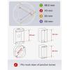 imageXSense Hardwired Combination Smoke and Carbon Monoxide Detector Hardwired Interconnected Smoke and CO Detector Alarm with Replaceable Battery Backup XP04 6PackAC Hardwired Model