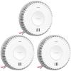 imageXSense Hardwired Combination Smoke and Carbon Monoxide Detector Hardwired Interconnected Smoke and CO Detector Alarm with Replaceable Battery Backup XP04 6PackAC Hardwired Model