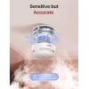 imageXSense Mini Smoke Alarm 10Year Battery Fire Alarm Smoke Detector with LED Indicator ampamp Silence Button XS01 3PackRF Interconnected Model