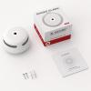 imageXSense Mini Smoke Alarm 10Year Battery Fire Alarm Smoke Detector with LED Indicator ampamp Silence Button XS01 3PackStandalone Model