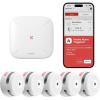 imageXSense Smart Carbon Monoxide Detector XC01M an Accessory for FS31 or FS51 Smoke Alarm Kit Wireless Interconnected Portable CO Detector Model XC01M 1PackWith Base Station