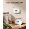 imageXSense Smart Carbon Monoxide Detector XC0CiR Silence via App CO Alarm with LCD Digital Display Carbon Monoxide Alarm with Replaceable Battery 1PackStandalone Model