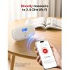 imageXSense Smart Carbon Monoxide Detector XC0CiR Silence via App CO Alarm with LCD Digital Display Carbon Monoxide Alarm with Replaceable Battery 1PackWiFi Connected Model