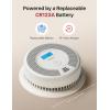 imageXSense Smart Smoke Detector Carbon Monoxide Detector Combo BatteryOperated Not AC Hardwired Interconnected Combination Smoke Carbon Monoxide Detector 5 Detectors with 1 Base Station SC07MR51Without Base Station