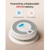 imageXSense Smart Smoke Detector Carbon Monoxide Detector Combo BatteryOperated Not AC Hardwired Interconnected Combination Smoke Carbon Monoxide Detector 5 Detectors with 1 Base Station SC07MR51With Base Station