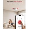 imageXSense Smart Smoke Detector Carbon Monoxide Detector Combo BatteryOperated Not AC Hardwired Interconnected Combination Smoke Carbon Monoxide Detector 5 Detectors with 1 Base Station SC07MR51Without Base Station