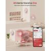 imageXSense Smart Smoke Detector Carbon Monoxide Detector Combo BatteryOperated Not AC Hardwired Interconnected Combination Smoke Carbon Monoxide Detector 5 Detectors with 1 Base Station SC07MR51With Base Station