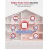 imageXSense Smart Smoke Detector Carbon Monoxide Detector Combo BatteryOperated Not AC Hardwired Interconnected Combination Smoke Carbon Monoxide Detector 5 Detectors with 1 Base Station SC07MR51Without Base Station