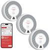 imageXSense Smart Smoke Detector Carbon Monoxide Detector Combo with No Fee App Notification Replaceable Battery Powered Smoke Detector and Carbon Monoxide Detector SC06WX 1PackWiFi Connected Model