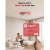 imageXSense Smart Smoke Detector Carbon Monoxide Detector Combo with No Fee App Notification Replaceable Battery Powered Smoke Detector and Carbon Monoxide Detector SC06WX 1PackWiFi Connected Model