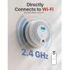 imageXSense Smart Smoke Detector Carbon Monoxide Detector Combo with Replaceable Battery WiFi Smoke and Carbon Monoxide Detector with RealTime App Notifications SC07WX 3Pack3Pack