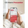 imageXSense Smart Smoke Detector Carbon Monoxide Detector Combo with Replaceable Battery WiFi Smoke and Carbon Monoxide Detector with RealTime App Notifications SC07WX 3Pack3Pack