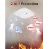 imageXSense Smoke Detector Carbon Monoxide Detector Combo Hardwired with Voice Location Hardwired Interconnected Smoke and Carbon Monoxide Detector Model XP02AR 10PackBatteryPowered Interconnected Model