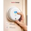 imageXSense Smoke and Carbon Monoxide Detector Combo Wireless Interconnected Combination Smoke and Carbon Monoxide Detector with LCD Display ampamp 10Year Battery RF Interconnected Model 6PackStandalone Model