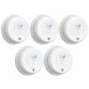 imageXSense Smoke and Carbon Monoxide Detector Combo Wireless Interconnected Combination Smoke and Carbon Monoxide Detector with LCD Display ampamp 10Year Battery RF Interconnected Model 6PackStandalone Model