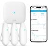imageXSense WiFi Hygrometer Indoor Humidity with SBS50 Base Station Smart Hygrometer Thermometer with App Notification Temperature Sensor for Room Temperature Monitoring 3 Sensors ampamp 1 Base Station3Pack with 1 Base Station