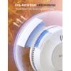 imageXSense Wireless Interconnected Battery Powered Smoke Detector Fire Alarm with Over 820 ft Transmission Range SD19W Pack of 6RF Interconnected Model