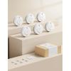 imageXSense Wireless Interconnected Battery Powered Smoke Detector Fire Alarm with Over 820 ft Transmission Range SD19W Pack of 6RF Interconnected Model