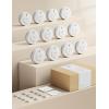 imageXSense Wireless Interconnected Battery Powered Smoke Detector Fire Alarm with Over 820 ft Transmission Range SD19W Pack of 6RF Interconnected Model