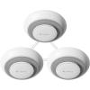 imageXSense 10 Years Battery Wireless Interconnected Combination Smoke and Carbon Monoxide Detector Alarm with Over 820 ft Transmission Range Large Silence Button XP01W 3Pack