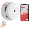 imageXSense Smart Smoke Detector Fire Alarm with Replaceable Battery WiFi Smoke Detector RealTime App Notifications XS01WX 3Pack1Pack Smoke Detector