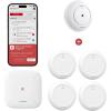 imageXSense Smart Water Leak Detector with SBS50 Base Station SWS0A41 and Smart Water Leak Detector SWS51 1Pack