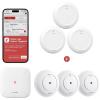 imageXSense Smart Water Leak Detector with SBS50 Base Station SWS54 and Smart Water Leak Detector SWS0A 3Pack